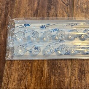 NEW wall hooks set of 24 clear crystals gems knobs storage organizer cute decor